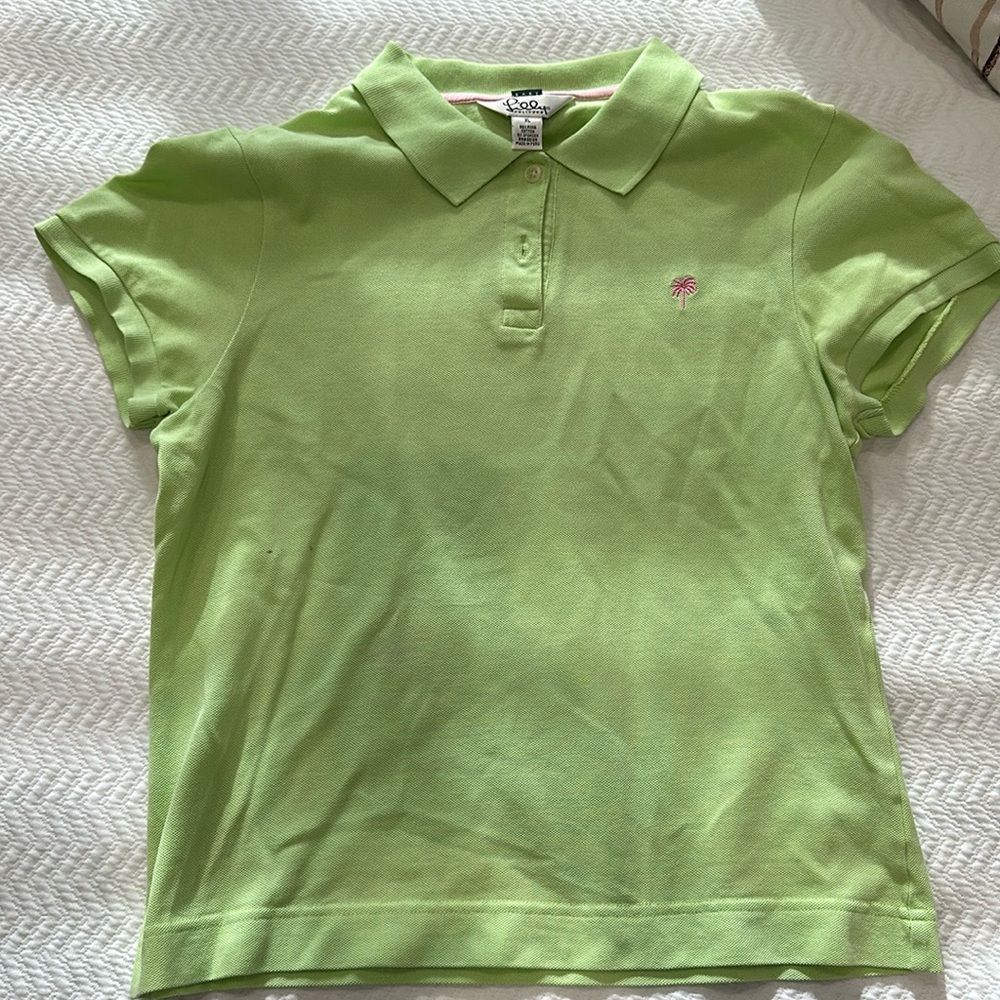 Lilly Pulitzer white label polo top